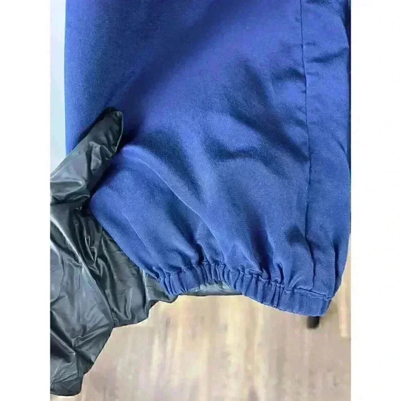 Lilly Pulitzer Women's 100% Silk Blouse Navy Blue Long Sleeve Cinched Detail M - Picture 4 of 12